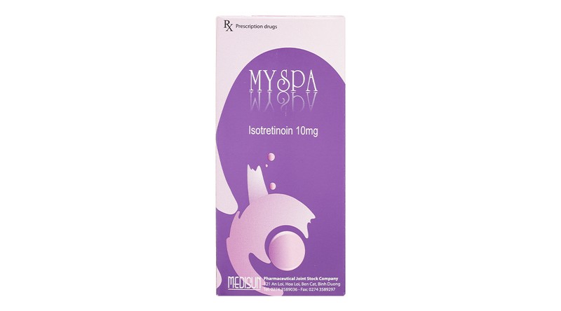 Thuốc uống giảm mụn Myspa Isotretinoin