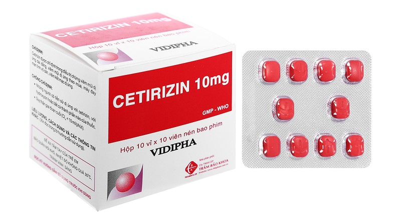 Thuốc uống giảm mụn Cetirizine