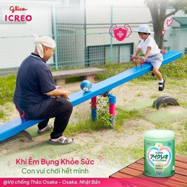 Thực phẩm bổ sung ICREO Learning Milk dành cho trẻ từ 3 tuổi