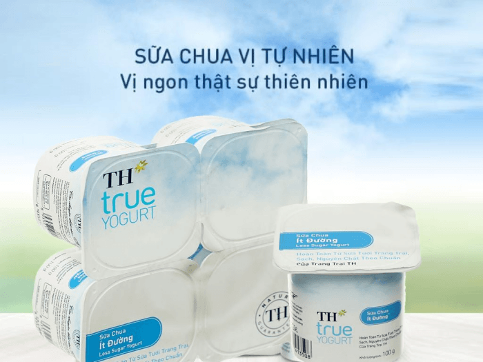 Sữa chua cho bé trên 1 tuổi TH True Milk lên men tự nhiên