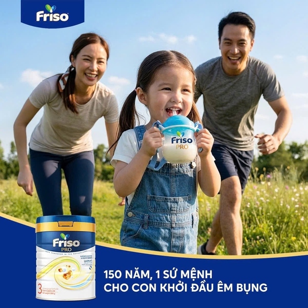 Sữa êm bụng Friso Pro hỗ trợ trẻ tiêu hóa, hấp thu tốt