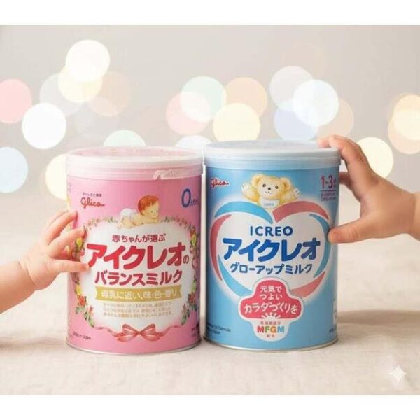 Sữa tăng cân cho bé Glico ICREO hỗ trợ bé êm bụng, khỏe sức