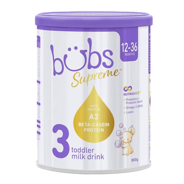 Sữa cho bé tăng cân Bubs Supreme hỗ trợ tiêu hóa thuận lợi