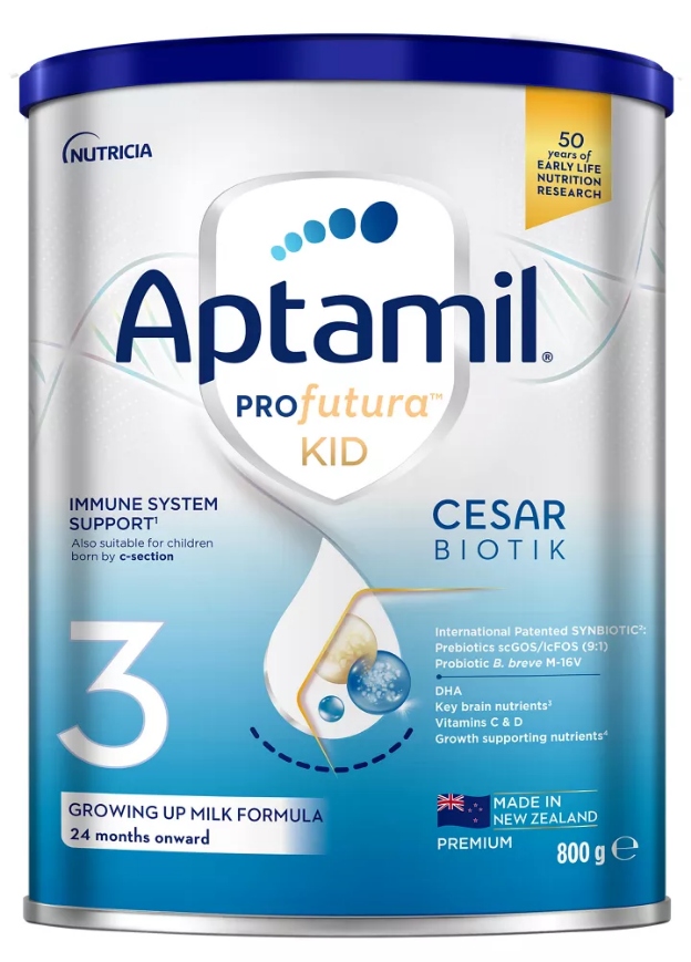 Sữa Aptamil Profutura KID CESARBIOTIK 3 dành cho trẻ từ 2 tuổi